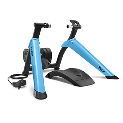Afbeelding van Tacx Boost Fietstrainer 10 Niveaus Tot 1050 Watt Met Voorwielsteun Zwart/Blauw