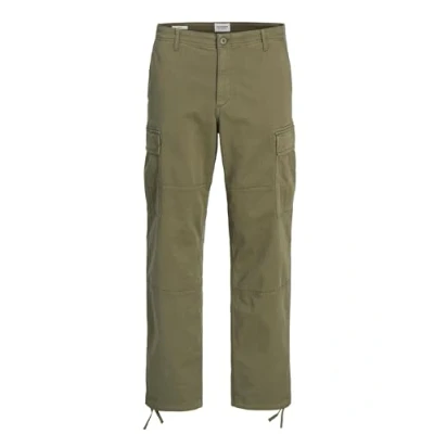 Afbeelding van Jack &amp; Jones Jpstkarl Jjharlow Cargobroek, Heren, Maat: 30x32, Dusty olive