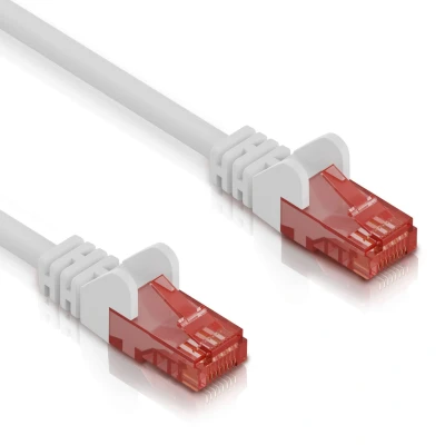 Afbeelding van Cat 6 U/UTP Netwerkkabel Patchkabel Internetkabel 10 Gbps 0.25 meter Wit Allteq