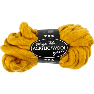 Afbeelding van Creotime XL garen geel 15 m. 300 gr.