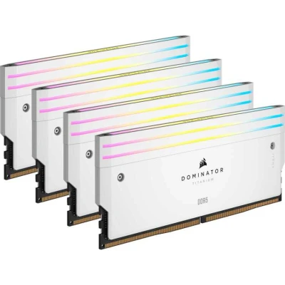 Afbeelding van Corsair DDR5 Dominator Titanium 4x16GB 6400 White