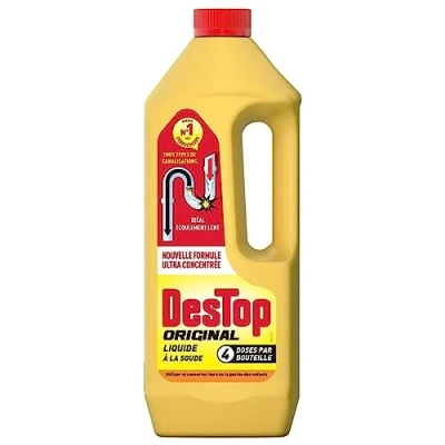 Afbeelding van DESTOP Originele vloeibare ontstopper, 4 blikjes per fles van 950 ml