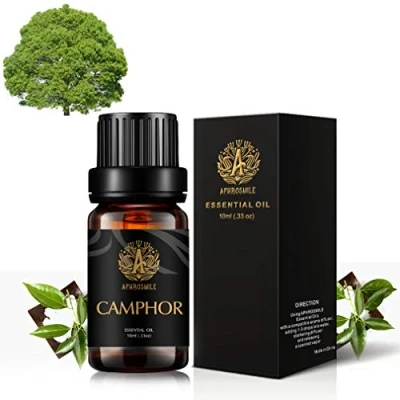 Afbeelding van aromatherapie kamfer etherische olie, 10 ml, 100% pure Scent essentiële olie voor luchtbevochtigers, therapeutische klasse diffusers, strijdolie massage