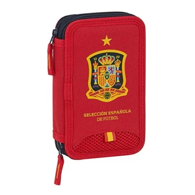 Afbeelding van Dubbele etui RFEF M854 Rood Sportief 28 Onderdelen 12.5 x 19.5 4 cm