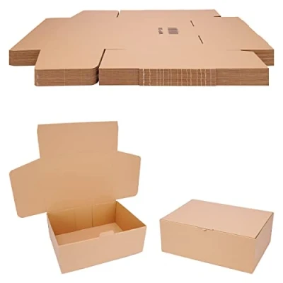 Afbeelding van verpacking 50 verzenddozen, 350 x 250 130 mm, kleine dozen voor verzending, vouwdozen, grootte en hoeveelheid naar keuze