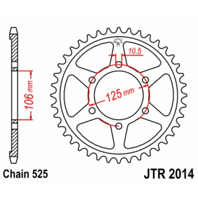 Afbeelding van Rek JT JTR2014,47