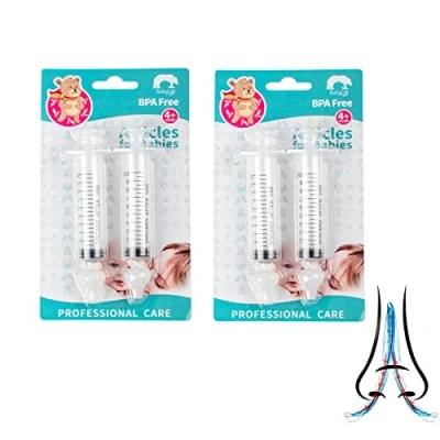 Afbeelding van CaiTang 4 stuks neusdouche, neusspoeling voor kinderen, professionele spuit, neuswasreiniger, kleine herbruikbare neusverzachter 10 ml