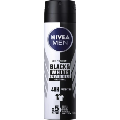 Afbeelding van Nivea for Men Invisible black &amp; white Deodorant Deospray 150 mL