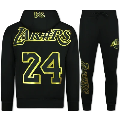 Afbeelding van Lakers Joggingpak Heren Trainingspakken Huispak Volwassenen 3793 Zwart/Goud