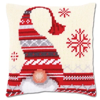 Afbeelding van Vervaco kruissteekkussen Kerstkabouter 0156877