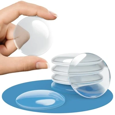 Afbeelding van galace Deurstopper, zelfklevend, transparant, 40 mm, set van 12, deurbuffer als ideale deurbescherming, wanddeurstopper, wandstopper, wandbuffer