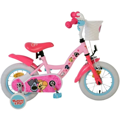 Afbeelding van Woezel en pip kinderfiets miesjes 12 inch roze