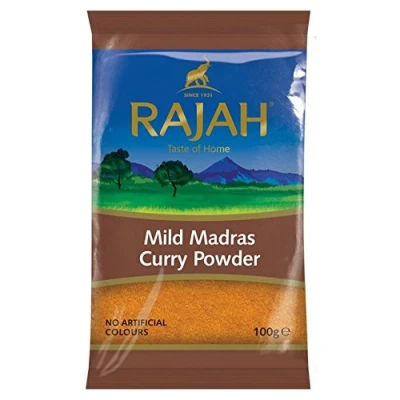 Afbeelding van Rajah Mild Madras Curry Poeder 100g (Pack van 2)