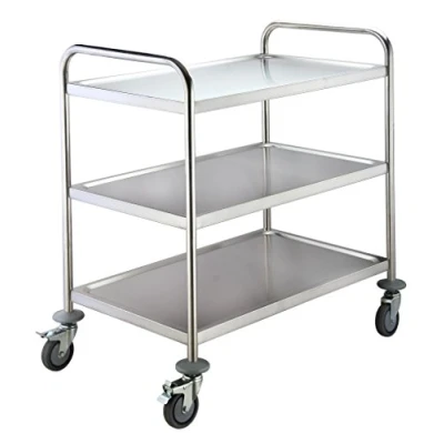 Afbeelding van Serveerwagen, Saro, Model Bastian, Rvs, 3 Bladen, B 86 X D 51 H 94 Cm