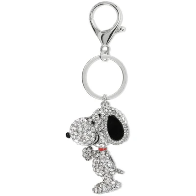 Afbeelding van Peanuts Snoopy Sleutelhanger zilverkleurig Metaal Unisex Animatie, Fan merch, TV series