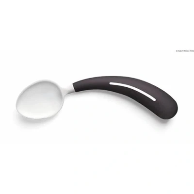 Afbeelding van Aangepast bestek Henro Grip� lepel rechts anthraciet/wit