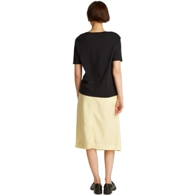 Afbeelding van Tommy Hilfiger Stripe Tshirt basic, Dames, Maat: XXS, Black
