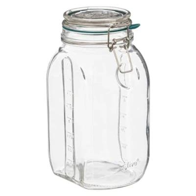 Afbeelding van 5Five Weckpot/inmaakpot Jarro 2L glas beugelsluiting D15 x H22 cm