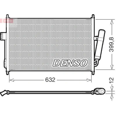 Afbeelding van Condensator, airconditioning DENSO DCN99084