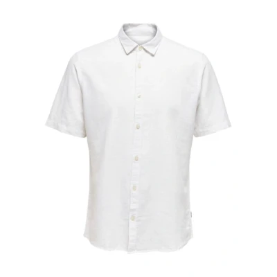 Afbeelding van Only &amp; Sons Onscaiden Overhemd, Heren, Maat: Medium, White