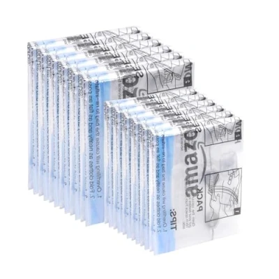 Afbeelding van Amazon Basics Reistassen, opbergtassen, 12 stuks (6 kleine en 6 middelgrote), ritssluiting, transparant