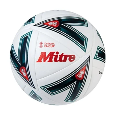 Afbeelding van Mitre Match FA Cup Voetbal 22/23, Wit/Groen/Rood