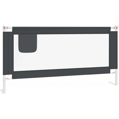 Afbeelding van vidaXL Bedhekje peuter 180x25 cm stof donkergrijs