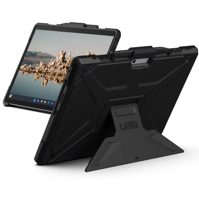 Afbeelding van Microsoft Surface Pro 9 Hoes: UAG Metropolis Backcover Shockproof/Valbescherming Hardcase,Backcover Zwart Kunststof Tablet Hoezen
