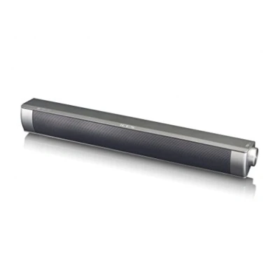 Afbeelding van Ices ISB 020 Mini soundbar Bluetooth® oplaadbare batterij SD kaartlezer Silver