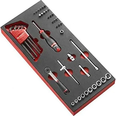 Afbeelding van Facom Actie module doppen 1/4&quot; 6 KANT en accessoires Metrisch