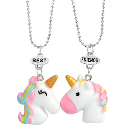 Afbeelding van Fako Bijoux® Vriendschapsketting BFF Ketting Eenhoorn Unicorn Best Friends