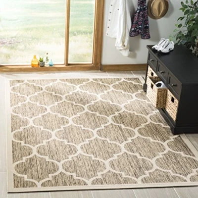 Afbeelding van Safavieh Binnen en buiten tapijt CY6914 Bruin / Beige 90 X 150 cm