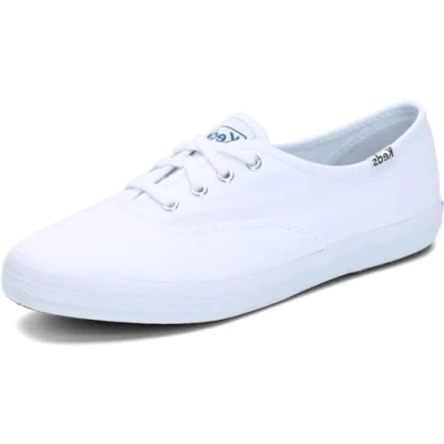 Afbeelding van Keds Dames Champion Canvas Sneaker, Wit, 10 UK Narrow