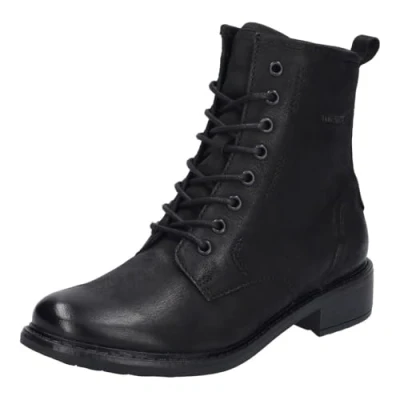 Afbeelding van Josef Seibel SELENA 06 VeterlaarzenHoge sneakersDames veterschoenenHalf hoge schoenen Kleur: Zwart Maat: 42