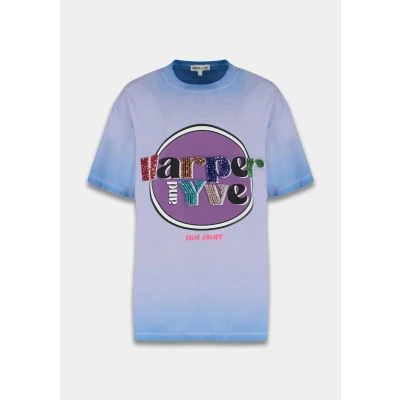 Afbeelding van Harper and Yve T shirt Hotstuff SS25Y304 Paars