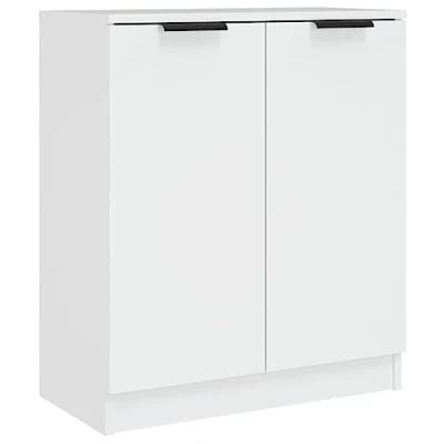 Afbeelding van vidaXL Dressoir 60x30x70 cm bewerkt hout wit, kast, opbergkast, bijzetkast, wandkast, houten opslagkast, kasten, wandkasten, opbergkasten