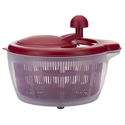 Afbeelding van slacentrifuge, inhoud: 5 liter, ø 26 cm, kunststof, BPA vrij, Fortuna, kleur: transparant/rood,