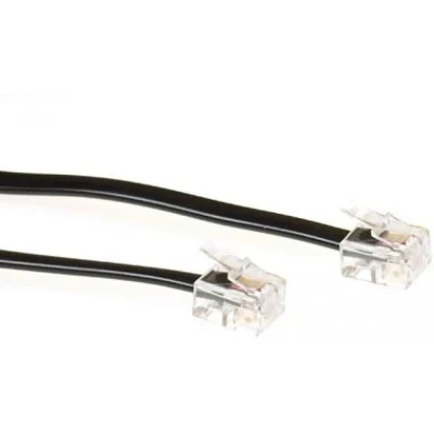 Afbeelding van Intronics Modulaire telefonie kabel RJ 11 zwart [TD5502]