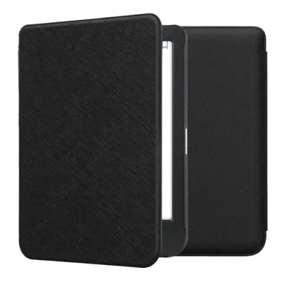 Afbeelding van kwmobile e reader hoesje compatibel met Kobo Clara BW/Colour hoes Ereader case magnetische sluiting In zwart