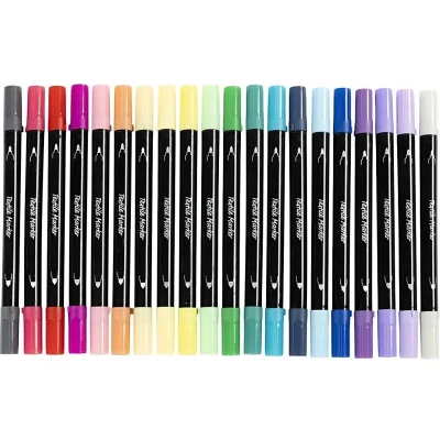 Afbeelding van Creativ Company Textielstiften Extra Kleuren, 20st.