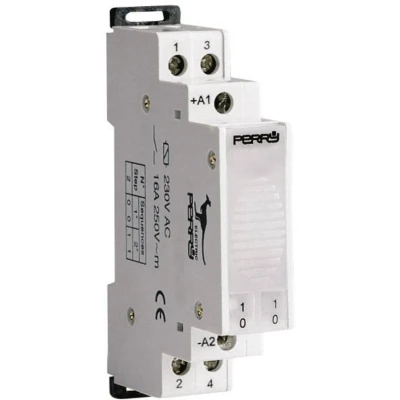 Afbeelding van Wallair Stromstoßschalter Stroomstootschakelaar DIN rail 2x NO 230 V/AC 16 A 1 stuk(s)