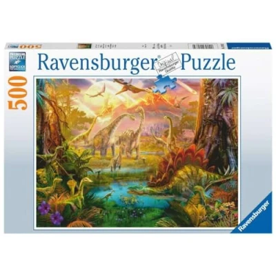Afbeelding van Ravensburger Puzzel 500 stukjes Land van de dinosauriërs