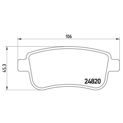 Afbeelding van Brembo Remblokset P 68 041