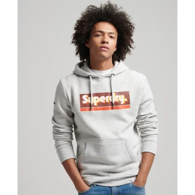 Afbeelding van Super Droog Vintage Trade Tab Grijs Sweatshirt Heren Maat 2XL