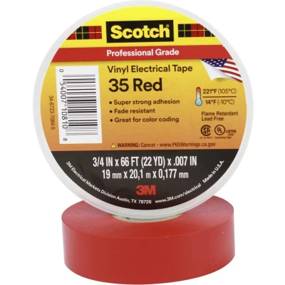 Afbeelding van Scotch Scotch™ 35 SCOTCH35 19X20RD Isolatietape Rood (l x b) 20 m 19 mm 1 stuk(s)