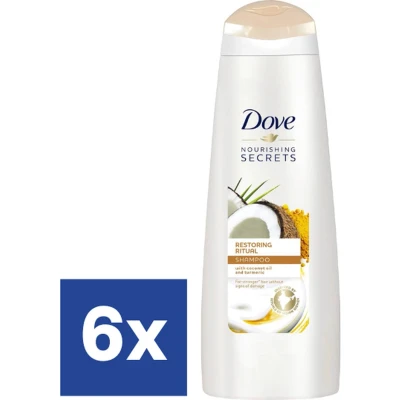 Afbeelding van 6x Dove Restoring Ritual Kokos Shampoo 250ml kopen? Nu in de aanbieding bij