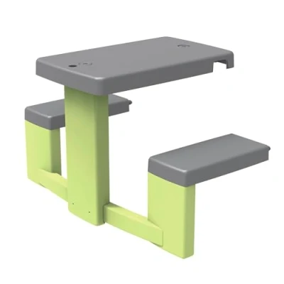 Afbeelding van Smoby Life Picknicktafel accessoires, kinderpicknicktafel met zitbanken, geschikt voor Neo Jura Lodge en andere speelhuisjes, uv bestendig van gerecycled kunststof, vanaf 2 jaar