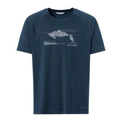 Afbeelding van Vaude Gleann Sport Tshirt, Heren, Maat: Medium, Dark sea