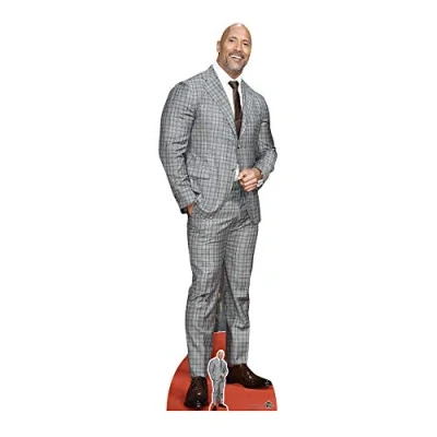 Afbeelding van STAR CUTOUTS CS727 Dwayne Johnson geruit pak, karton, meerkleurig, 3 x 59 194 cm