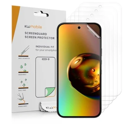 Afbeelding van kwmobile 6x screenprotectors geschikt voor Google Pixel 9a beschermende folie smartphone